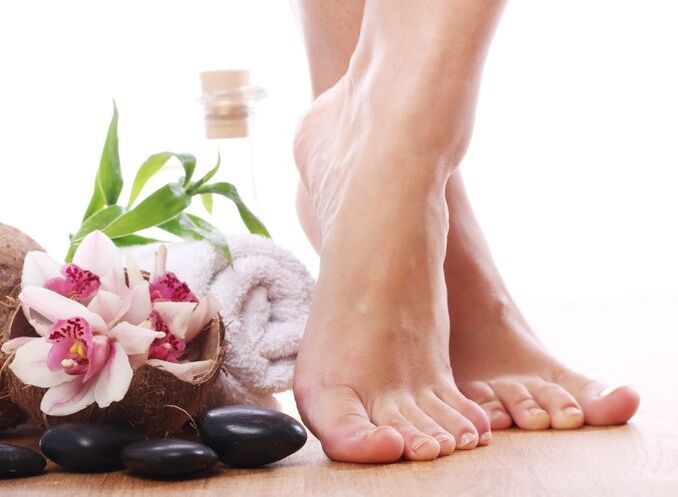 Gesunde Füße nach der Behandlung einer Pilzinfektion